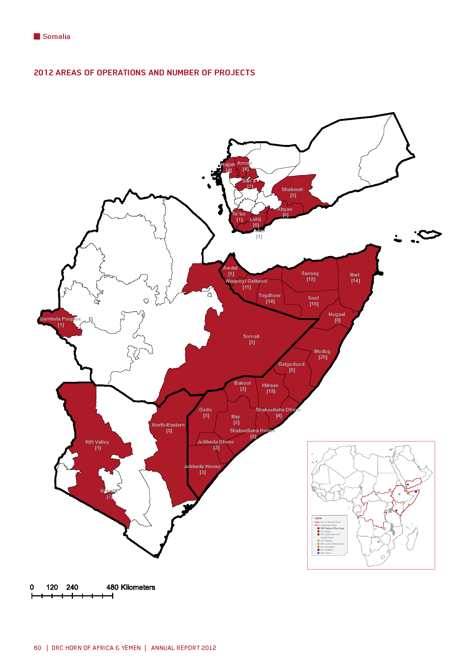 Horn of Africa/Areas of Operations - 2012 